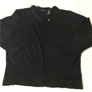 Womans size extra large three-quarter length sleeve button down AXCESS sweater